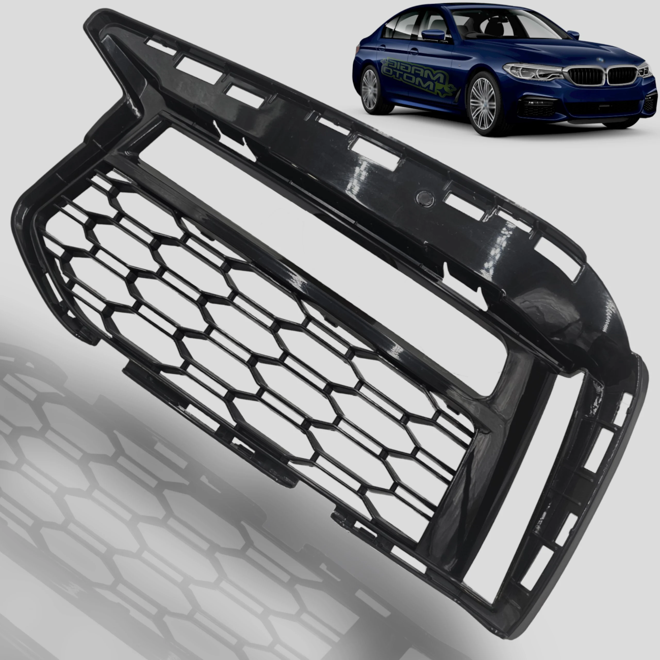 Kratka zderzaka LEWA BMW 5 G30 G31 M-PAKIET 16+ (51118064963, 8064963)