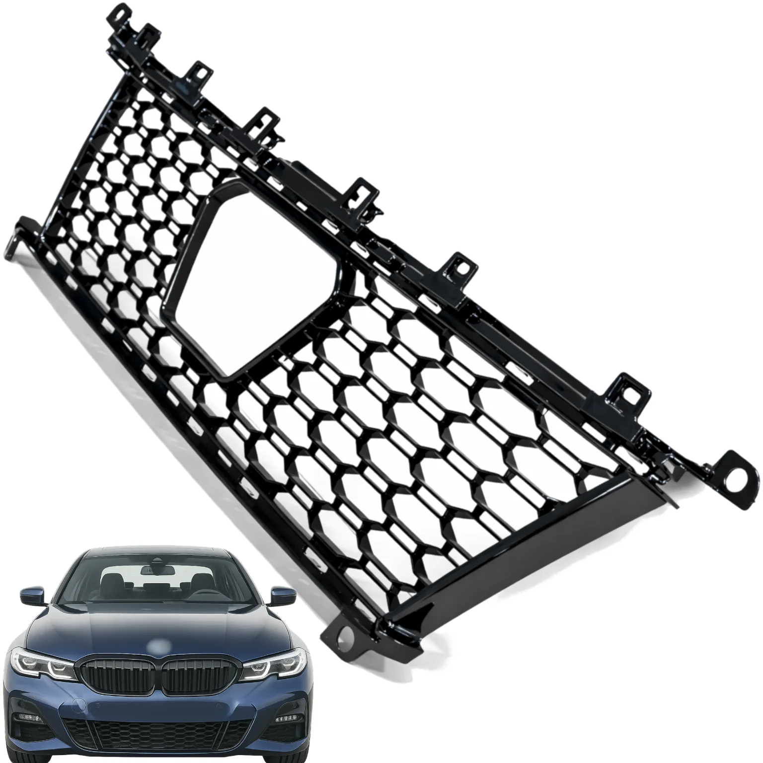 Kratka zderzaka środkowa BMW 3 G20 G21 18r+ ACC (51118075641)