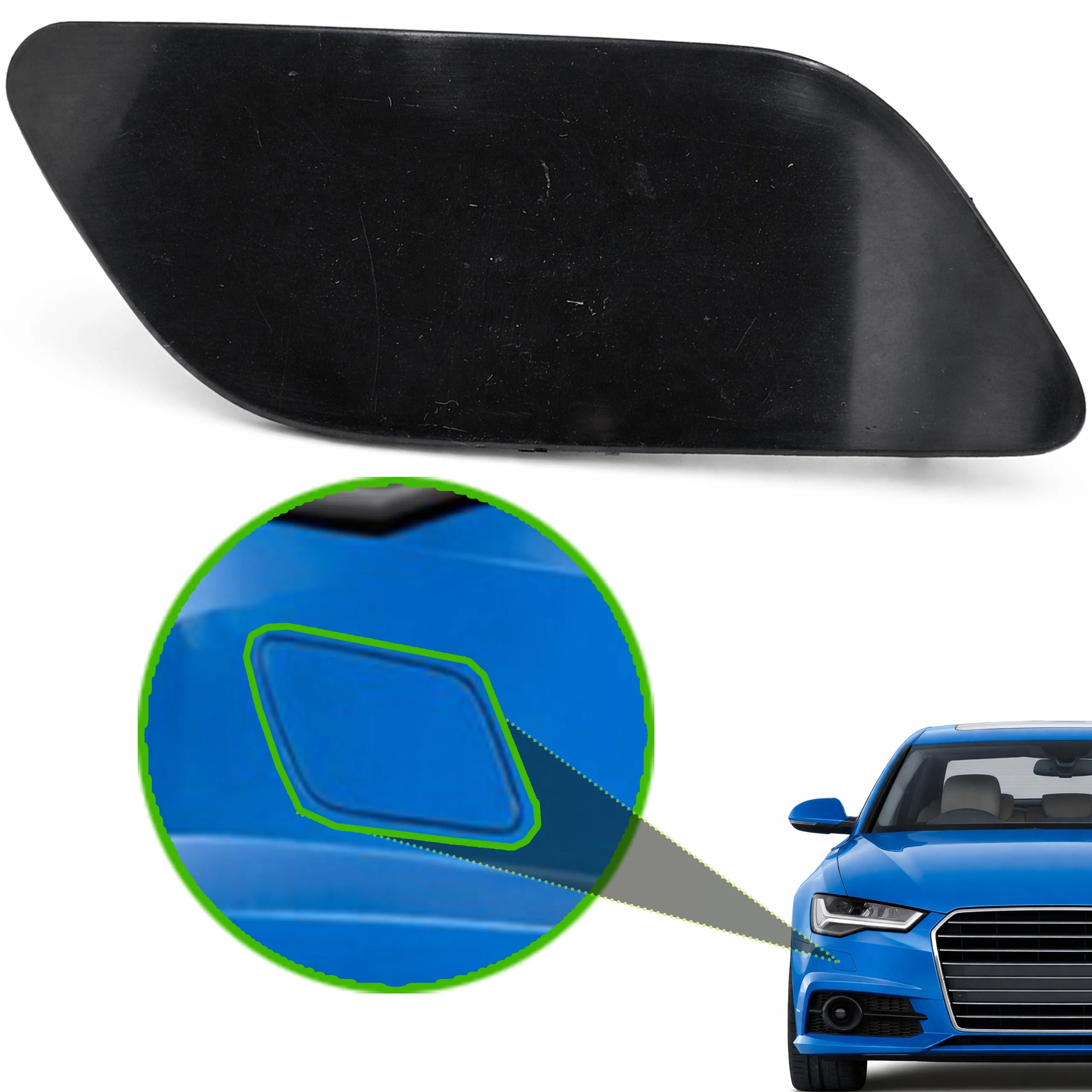 Zaślepka spryskiwacza reflektora AUDI A6 C7 15-18r PRAWA (4G0955276F)