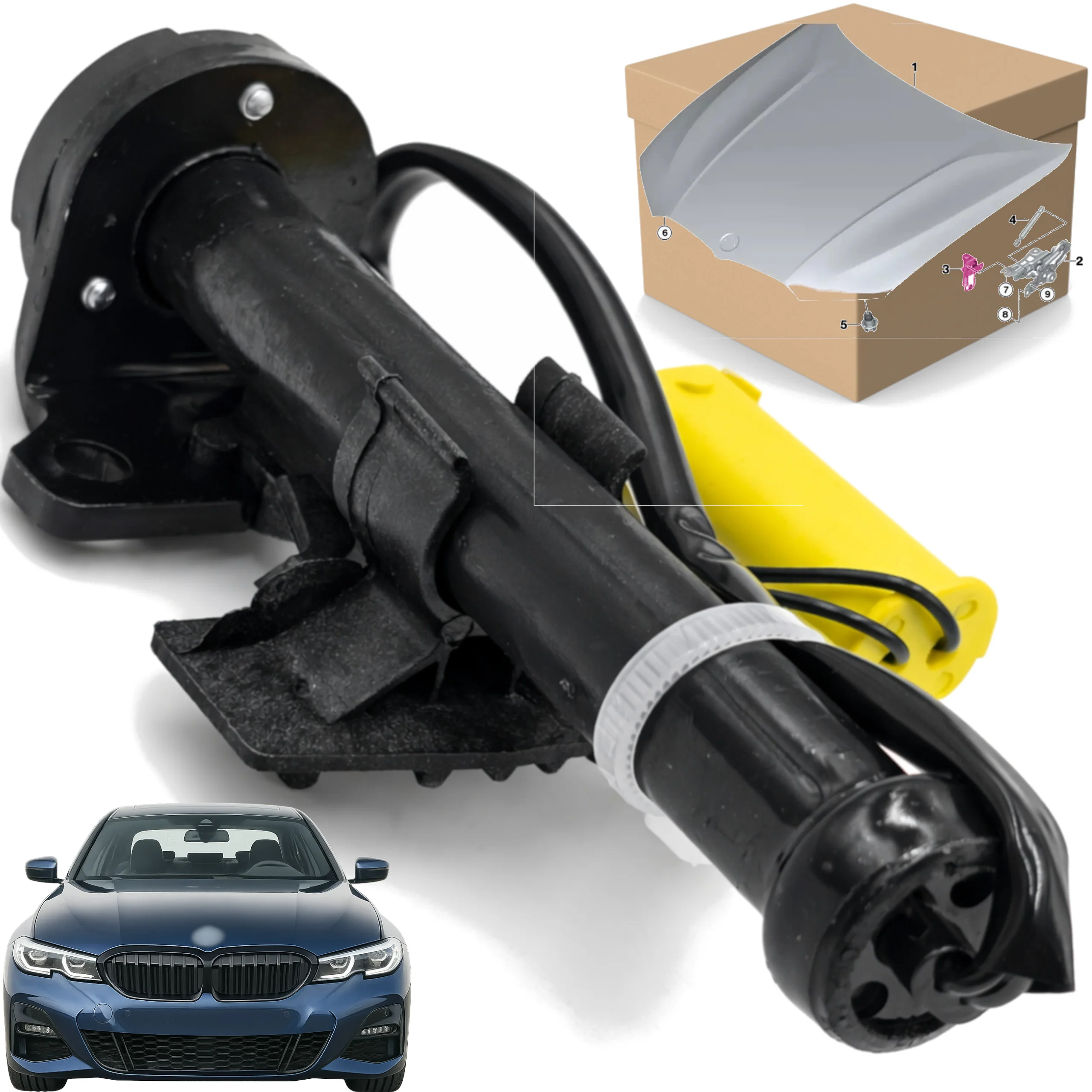 Bezpiecznik pirotechniczny maski BMW G20 / G21 18r+ PRAWY (51237458196)