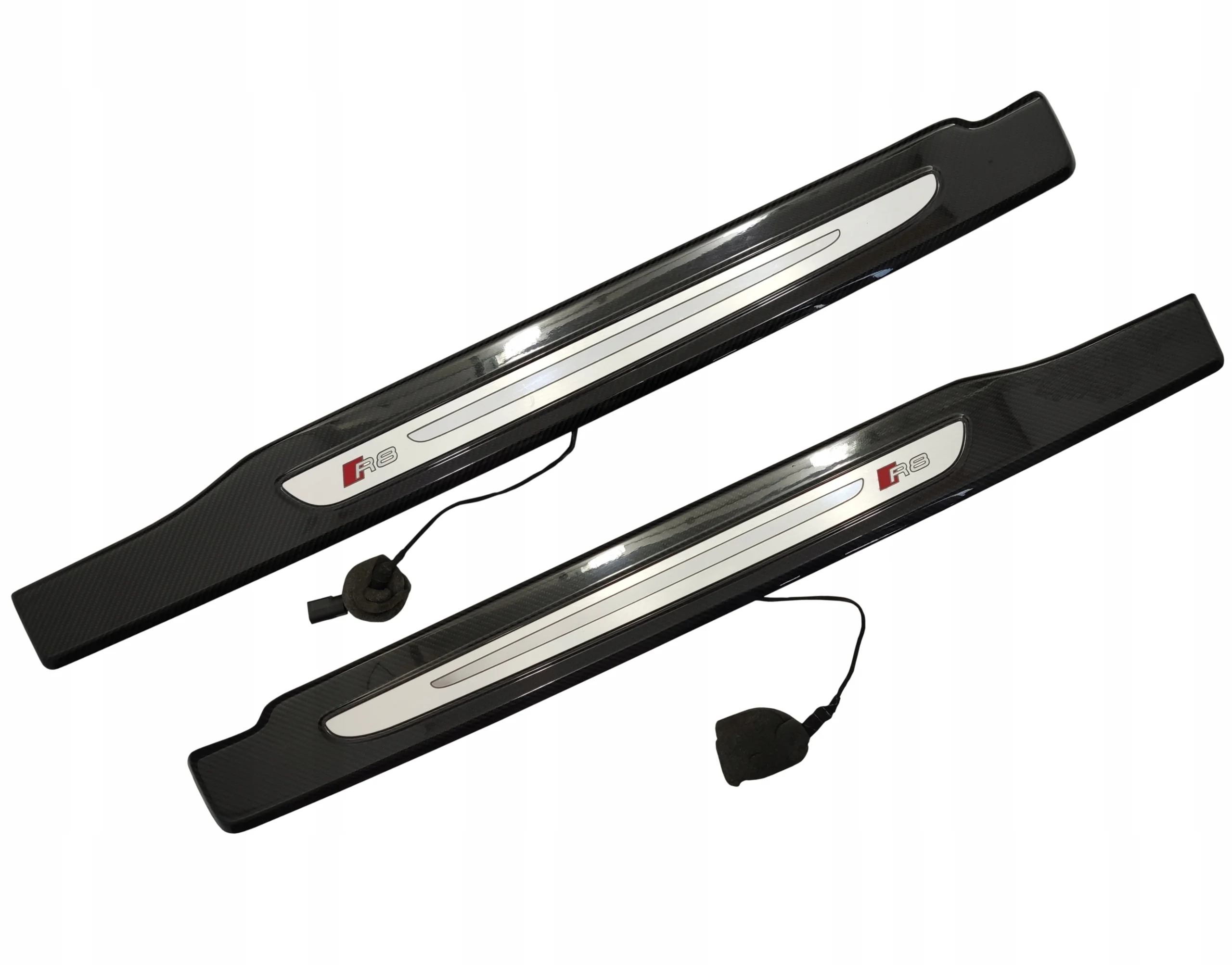 Listwy progowe CARBON AUDI R8 L+P KOMPLET