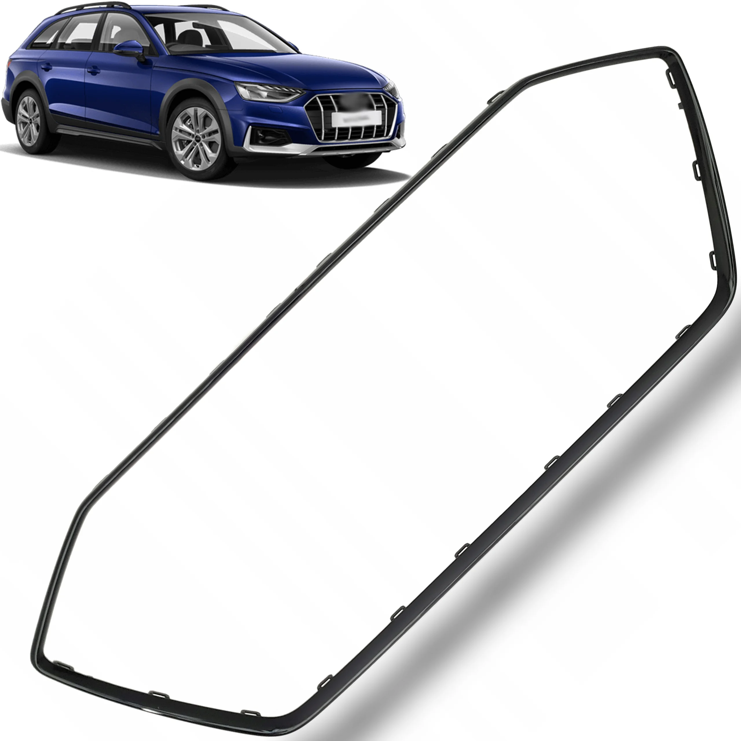 Ramka atrapy AUDI A4 B9 FL 19r- BLACK (8W0)