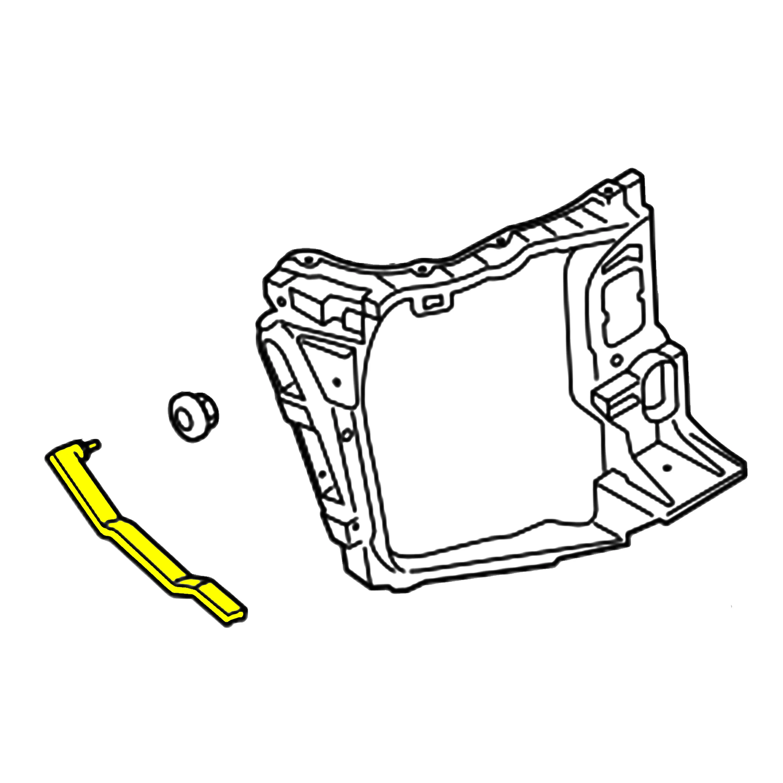 Wzmocnienie pasa PORSCHE MACAN 95B PRAWE metal (95B805528)