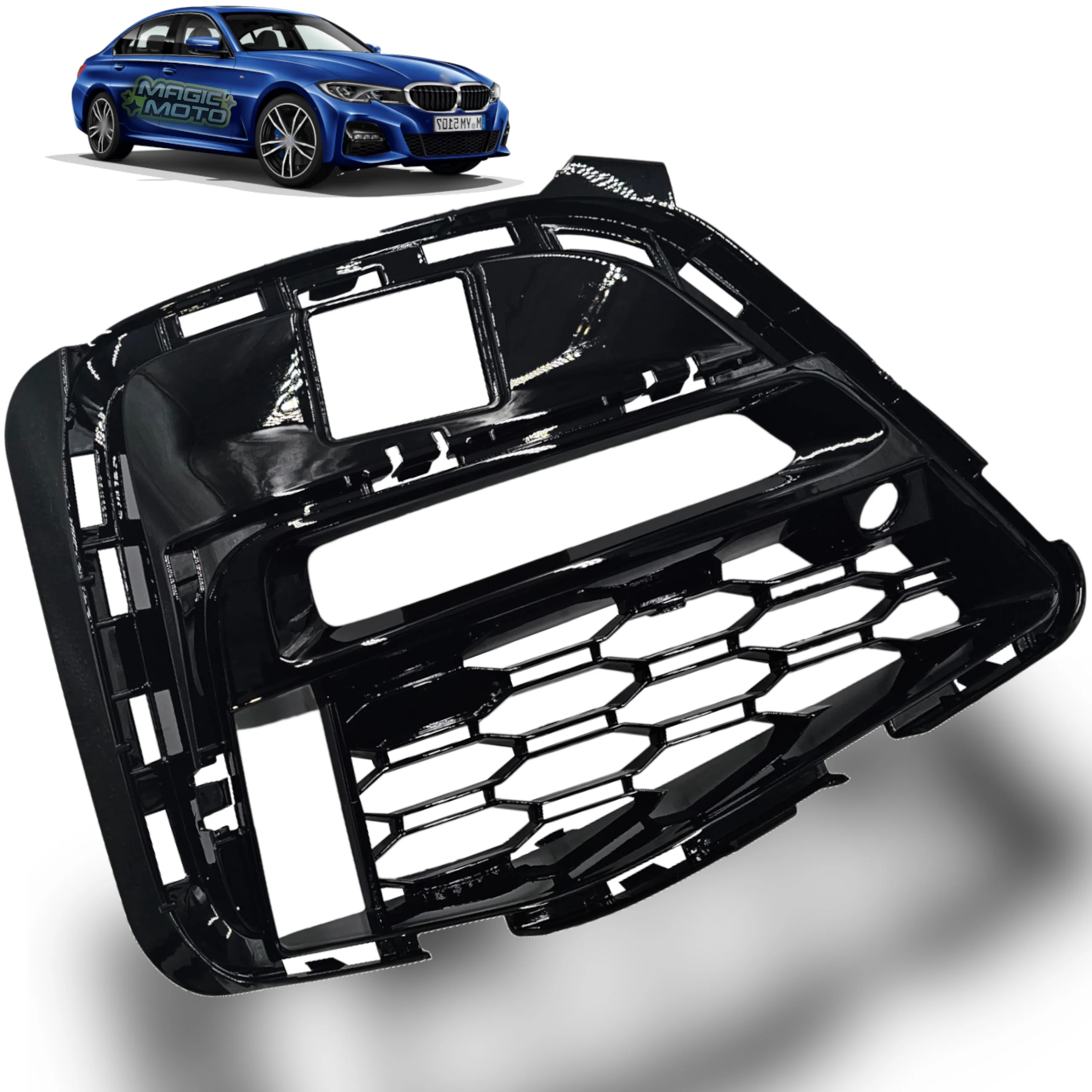 Kratka zderzaka PRAWA BMW 3 G20 G21 PRZED LIFT 18-22r M-PAKIET HALOGEN (51118069372, 8069372)