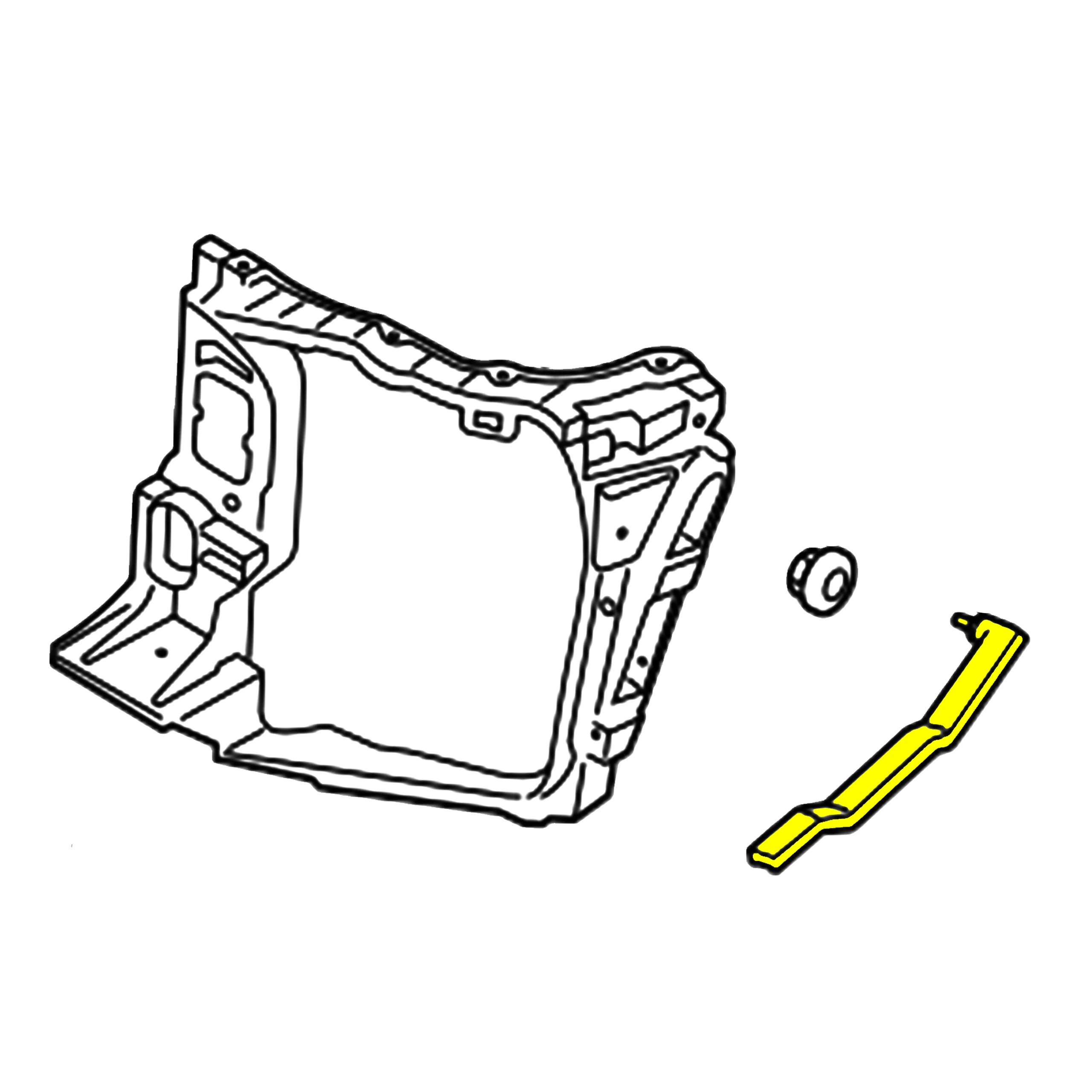 Wzmocnienie pasa PORSCHE MACAN 95B LEWE metal (95B805527)