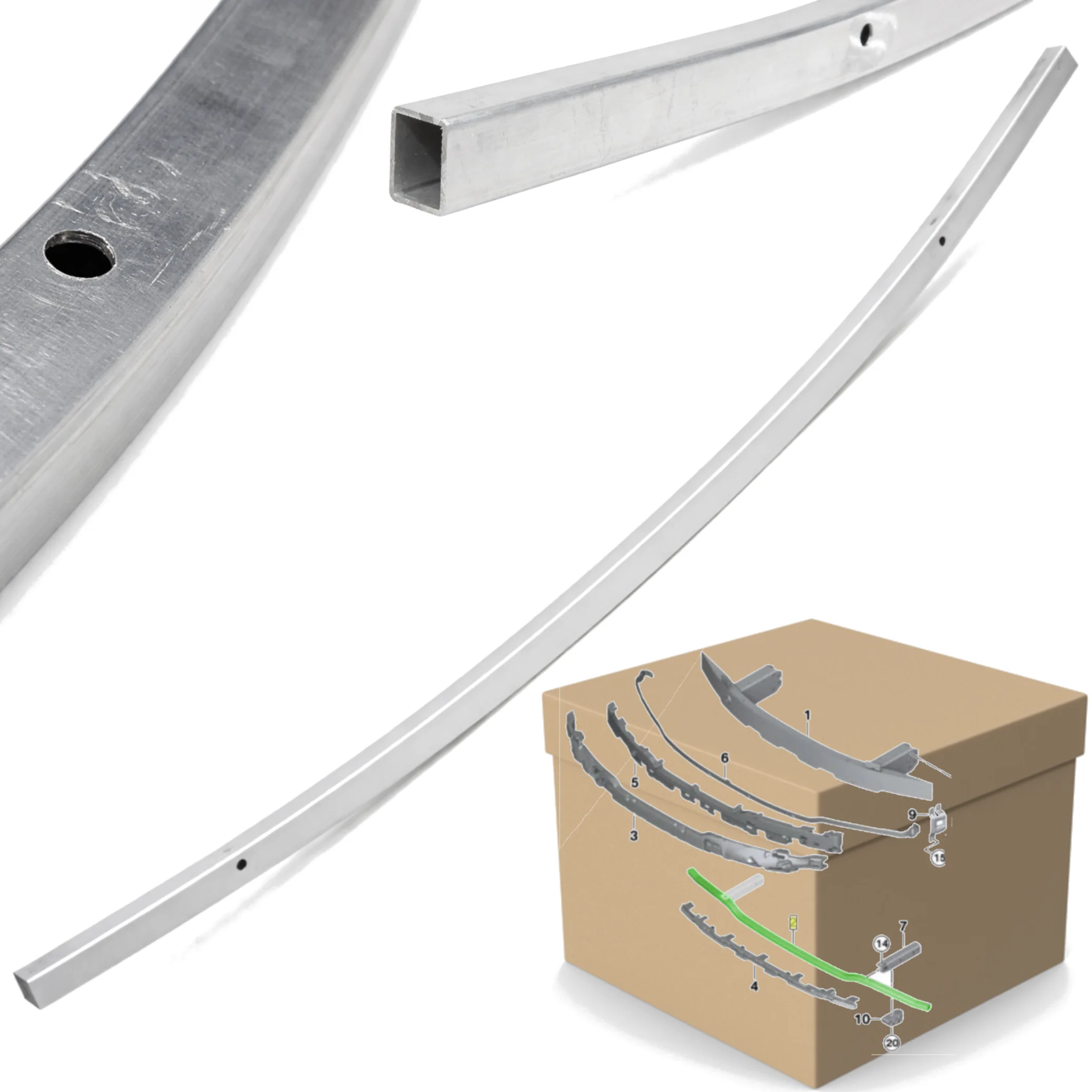 Belka zderzaka dolna BMW 3 G20 G21 19r+ (51117422221)