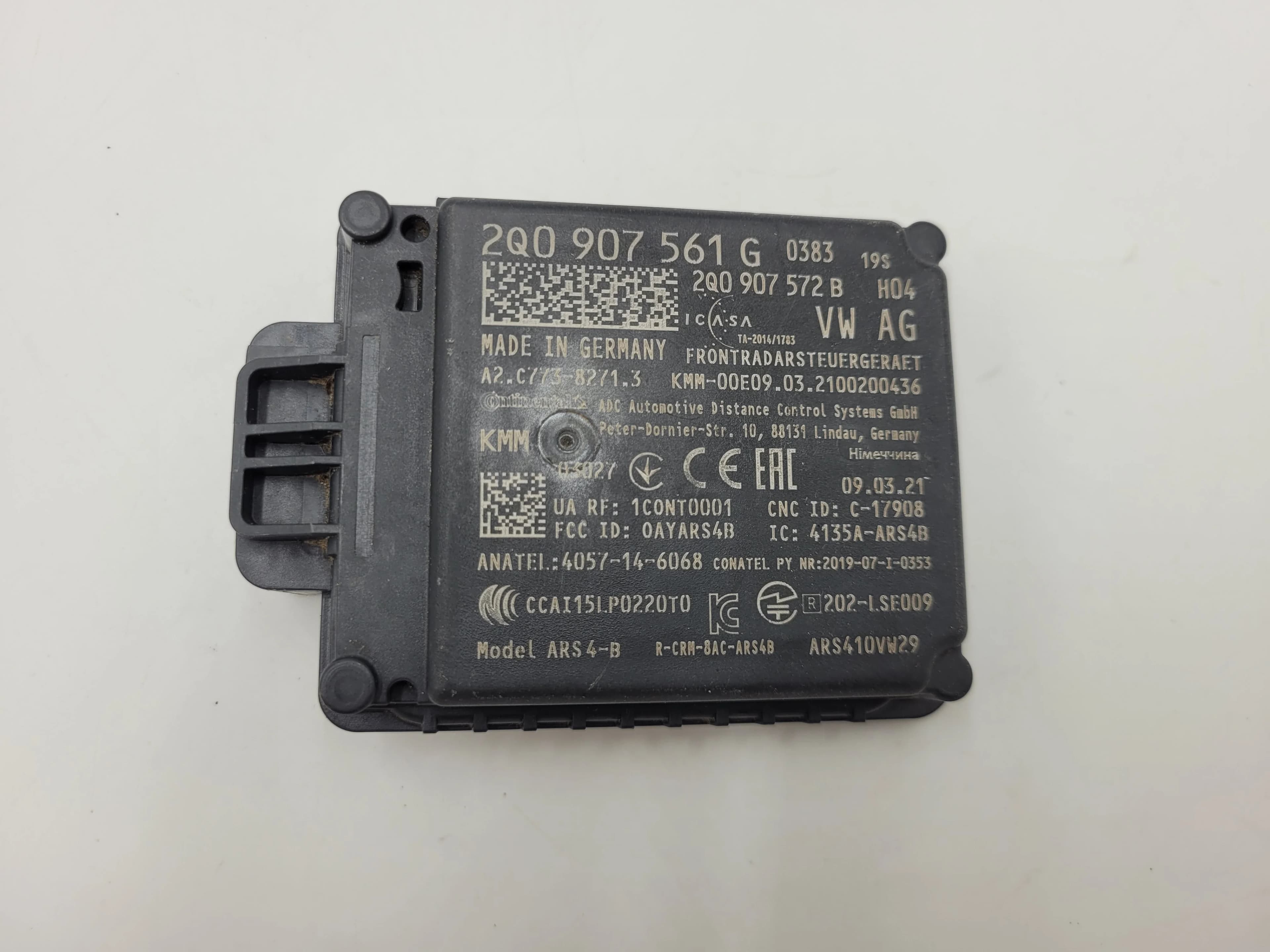 Moduł, sensor ACC 2Q0907561G/P (2Q0907561G, 2Q0907561P)