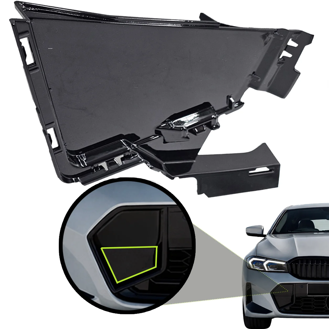 Zaślepka kratki zderzaka BMW G20 G21 22r+ M-PAKIET LCI PRAWA (51118085464)