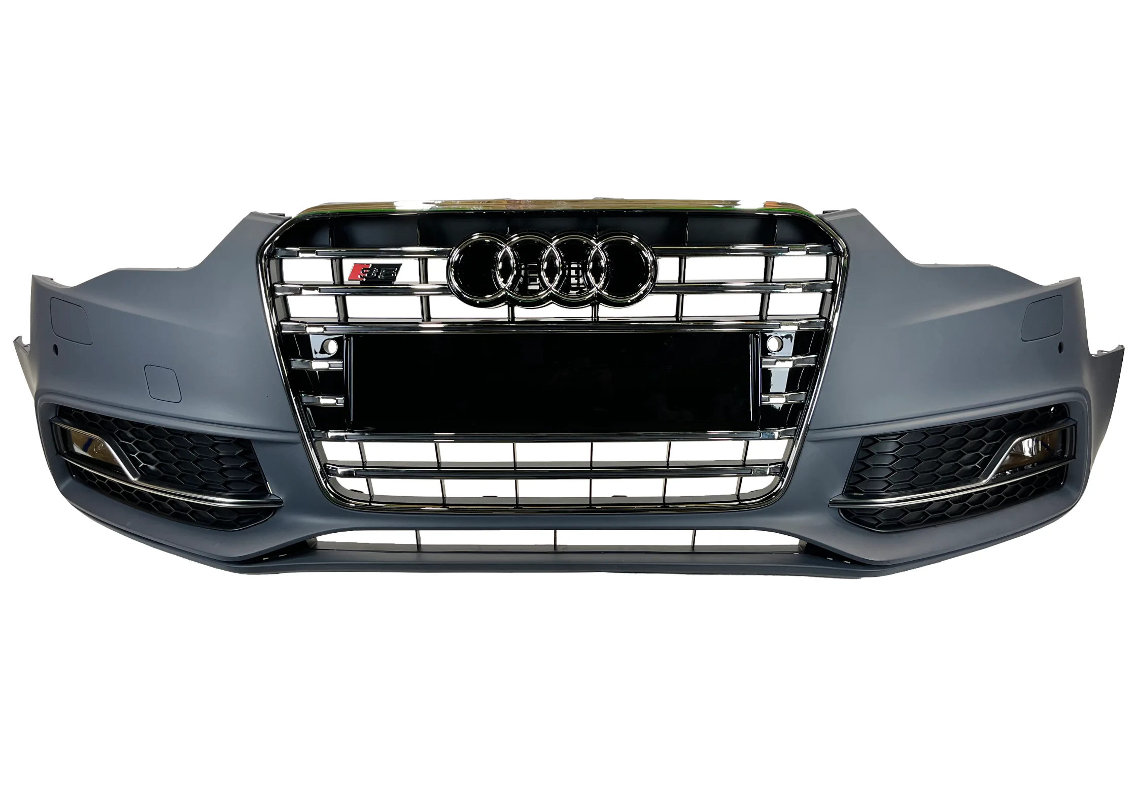 Zderzak przedni AUDI A5 8T LIFT S-LINE spryskiwacze czujniki - kompletny (8T0807065F)