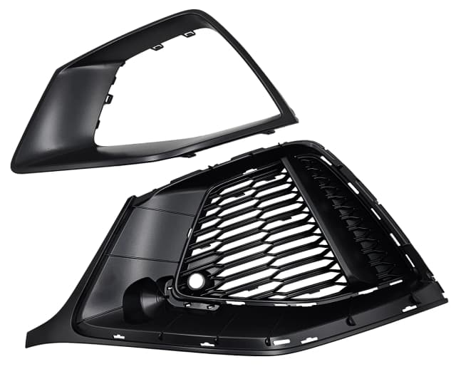 Kratka zderzaka + ramka AUDI Q8 4M8 S-LINE LEWA ORI dark chrom matt