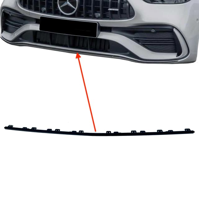 Listwa zderzaka MERCEDES C-KLASA W206 AMG ŚRODKOWA BLACK