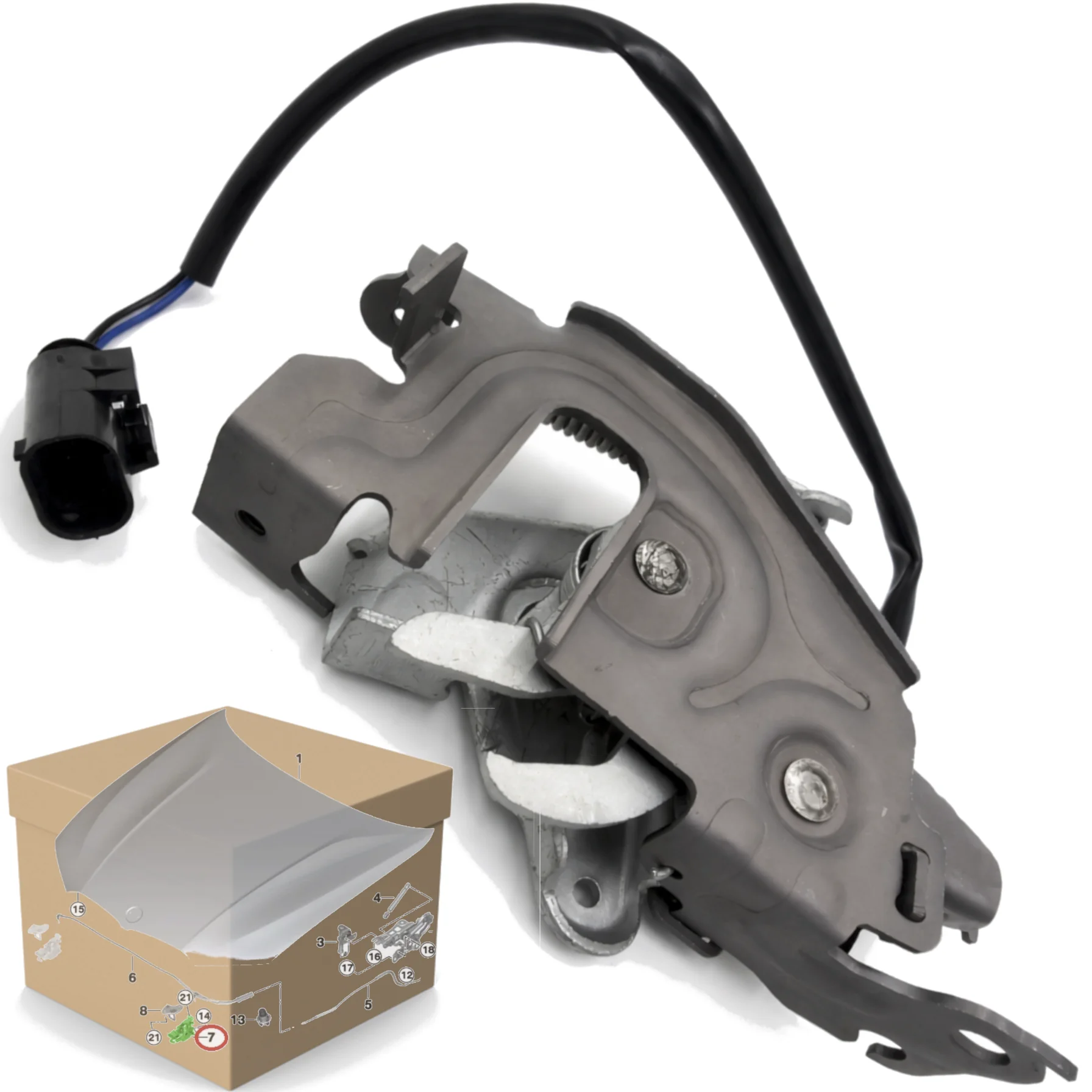 Zamek maski BMW 1 F40 / 3 G20 G21 LEWY (51237468347)